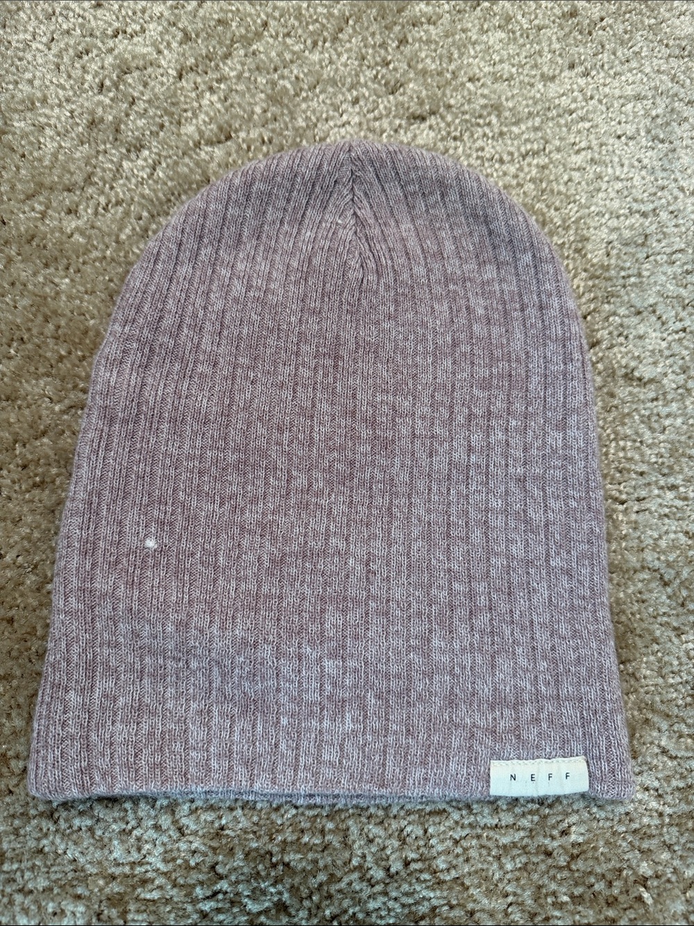 Neff Mauve Ribbed Knit Beanie